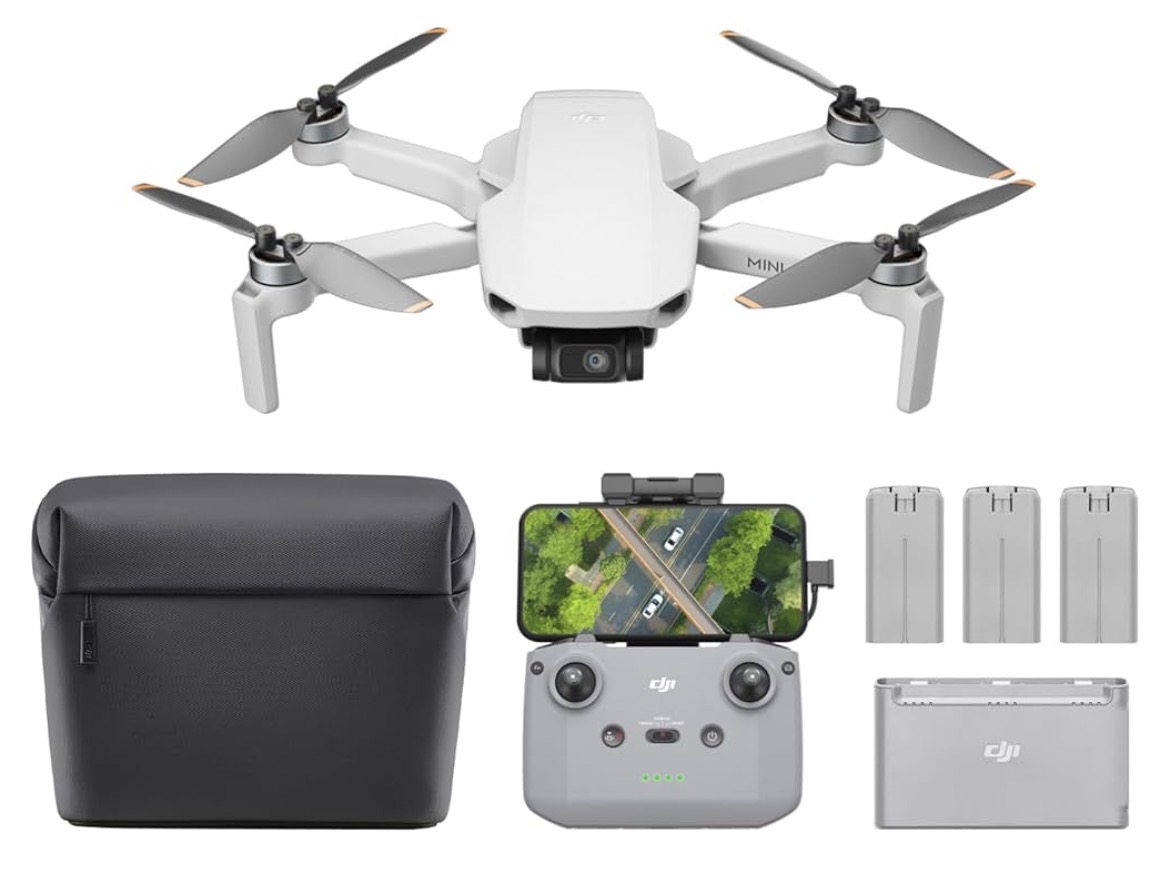 DJI Bundle Fly More Mini 4K, Camera Drone 4K UHD
