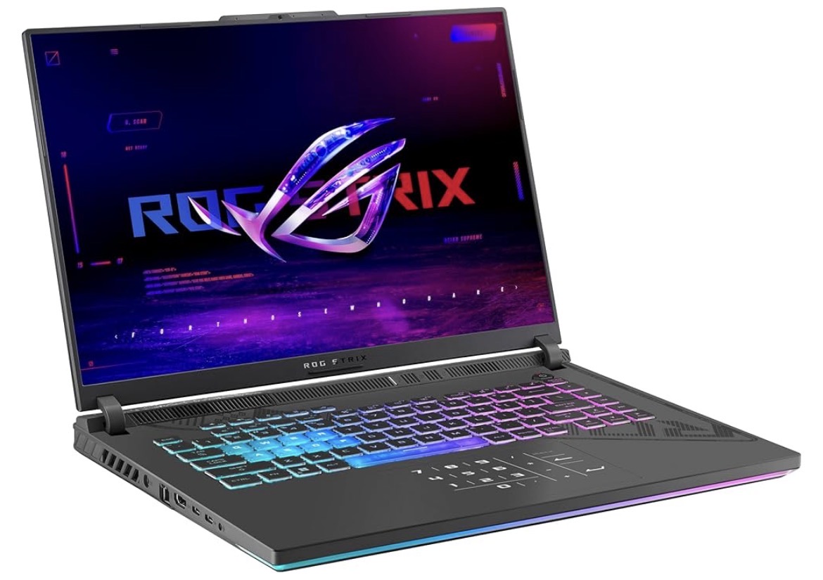 ASUS ROG STRIX-G16-G614PR-RV080WEAN 16 Inch FHD Plus 165Hz Laptop (AMD R9-8940HX Processor, 16GB DDR5, 1TB PCIe 4.0