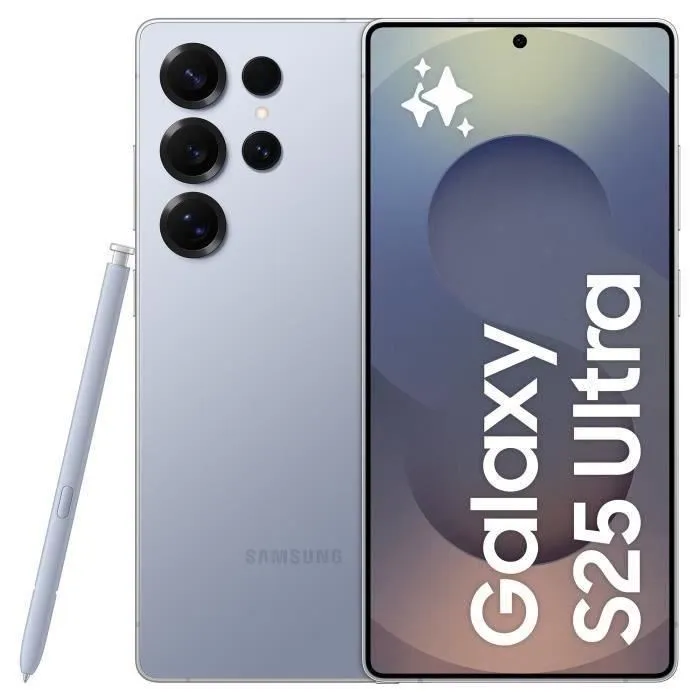 SAMSUNG Galaxy S25 Ultra AI Smartphone 256 Go Bleu Titane