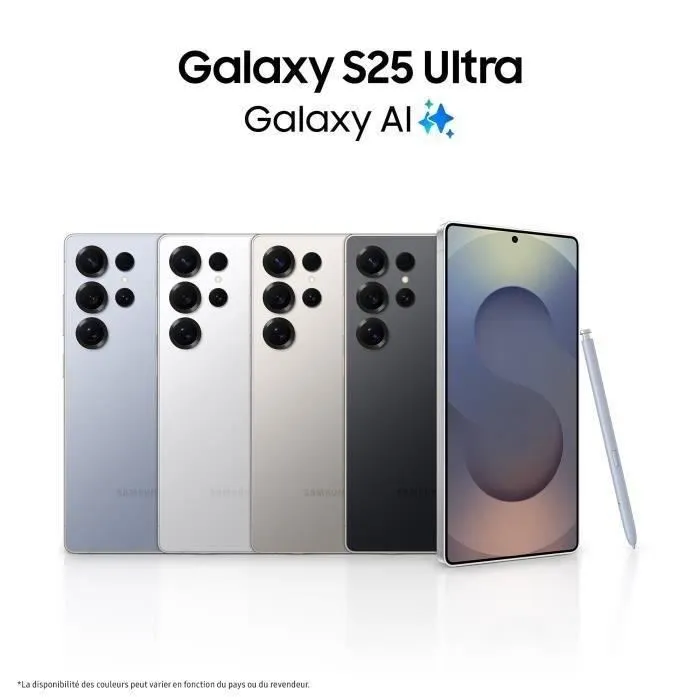 SAMSUNG Galaxy S25 Ultra AI Smartphone 256 Go Argent Titane
