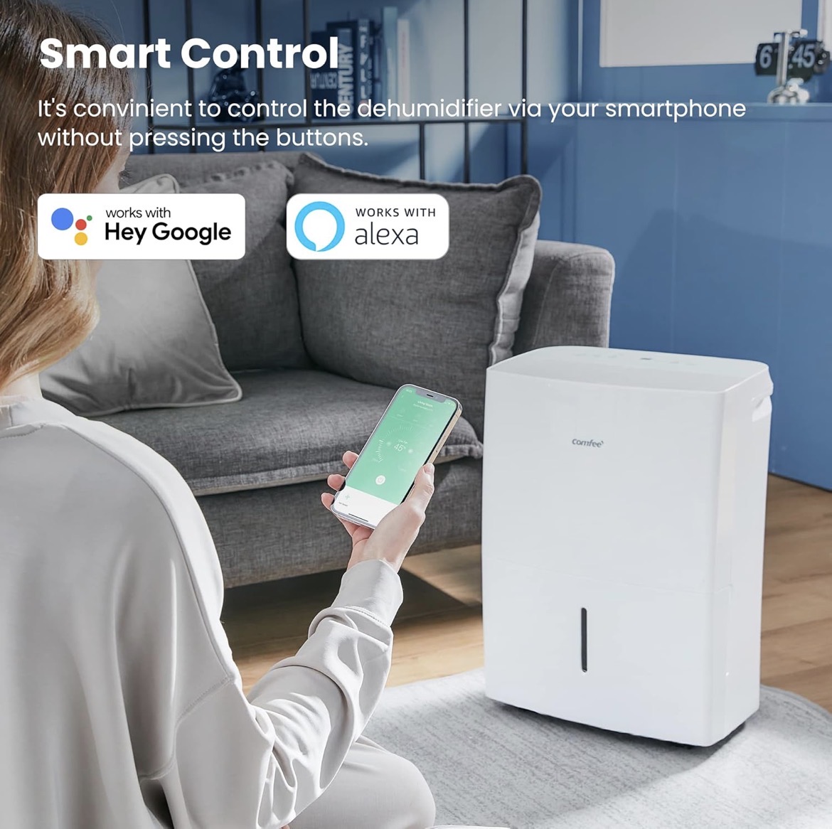 COMFEE 16L-Day Connected Dehumidifier