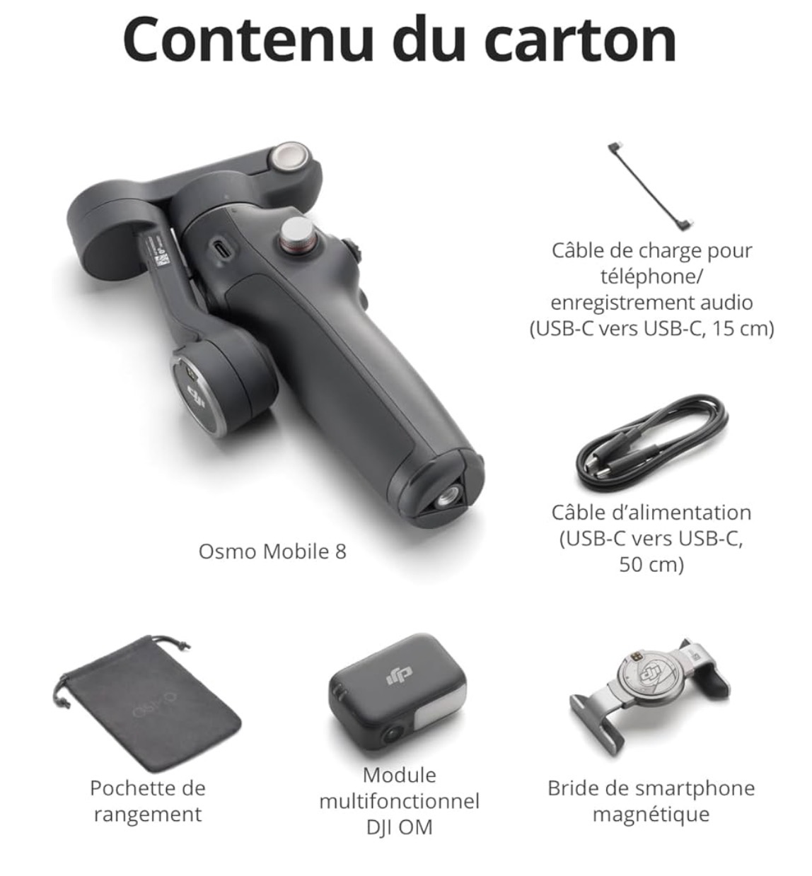 DJI Bundle Advanced Tracking Osmo Mobile 8 Native AI Tracking