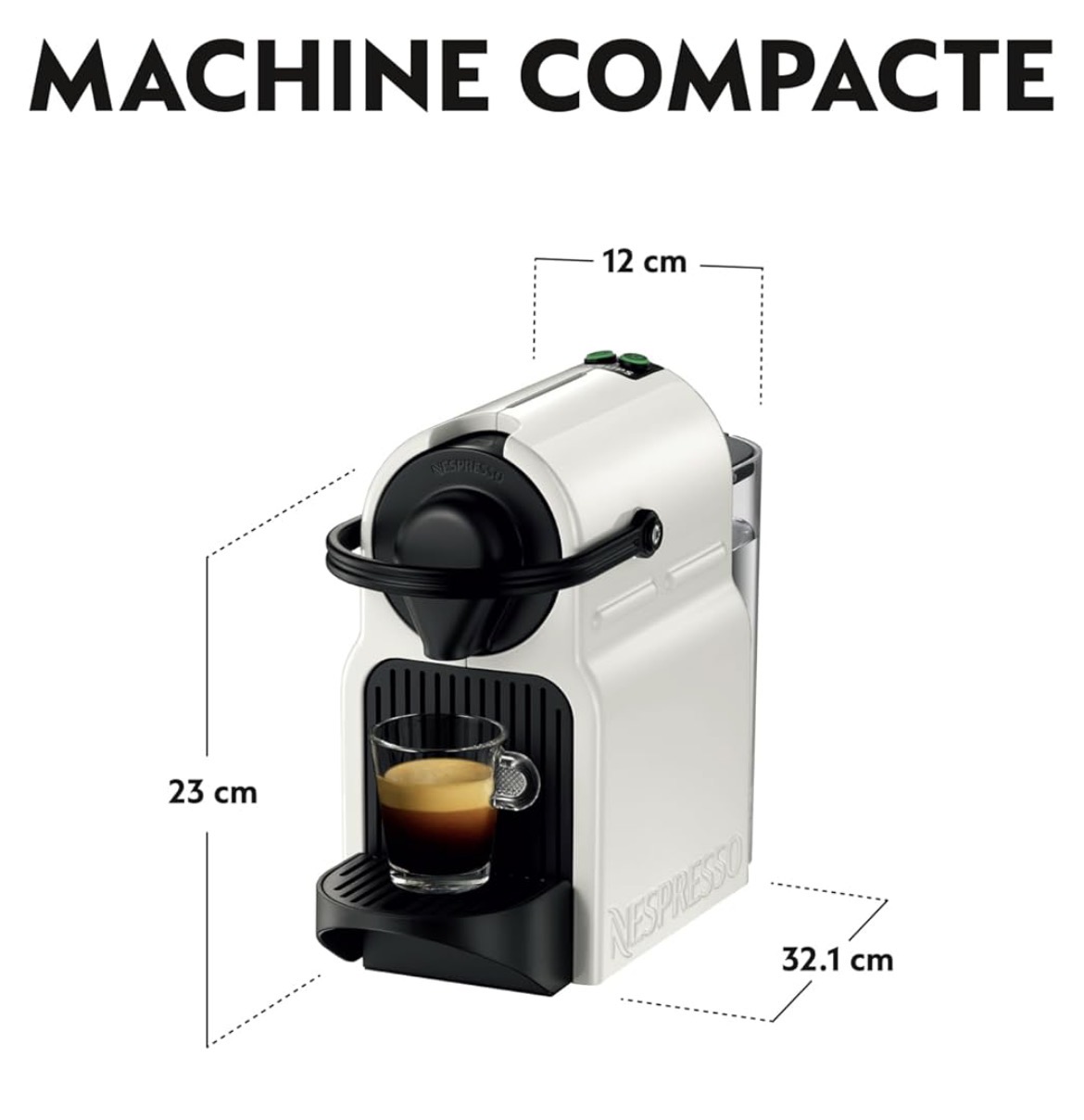 Nespresso Krups YY1530FD Inissia White Espresso Coffee Maker