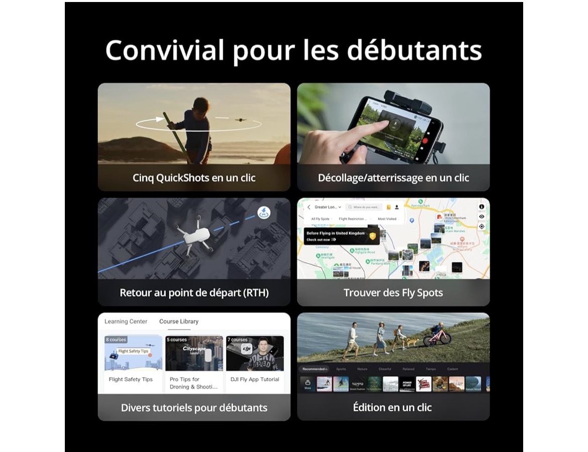 DJI Bundle Fly More Mini 4K, Camera Drone 4K UHD