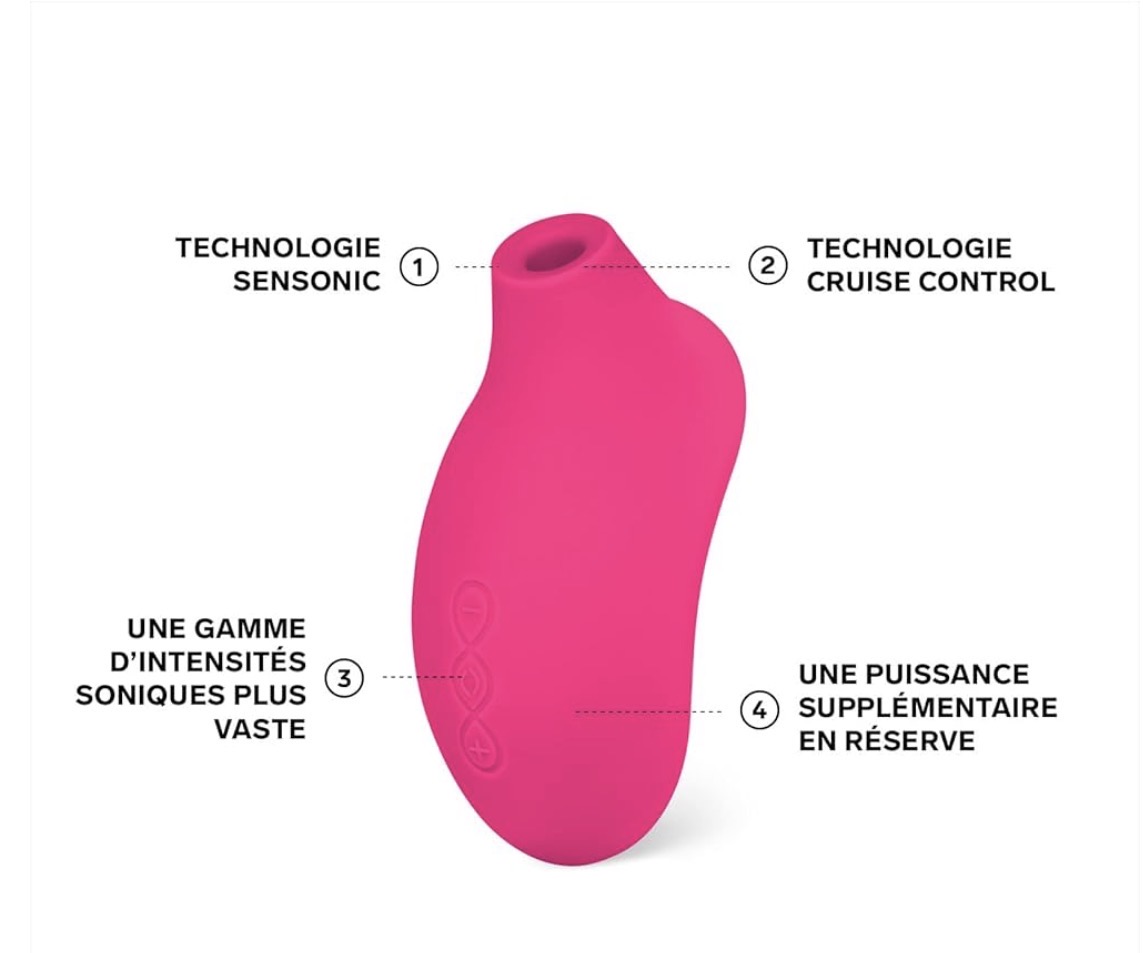 LELO SONA 2 Cruise Sex Toys Woman with Sonic Waves and Cruise Control Technology for Even More Intense Pleasures, Clitoral Sex Toy, Cherry