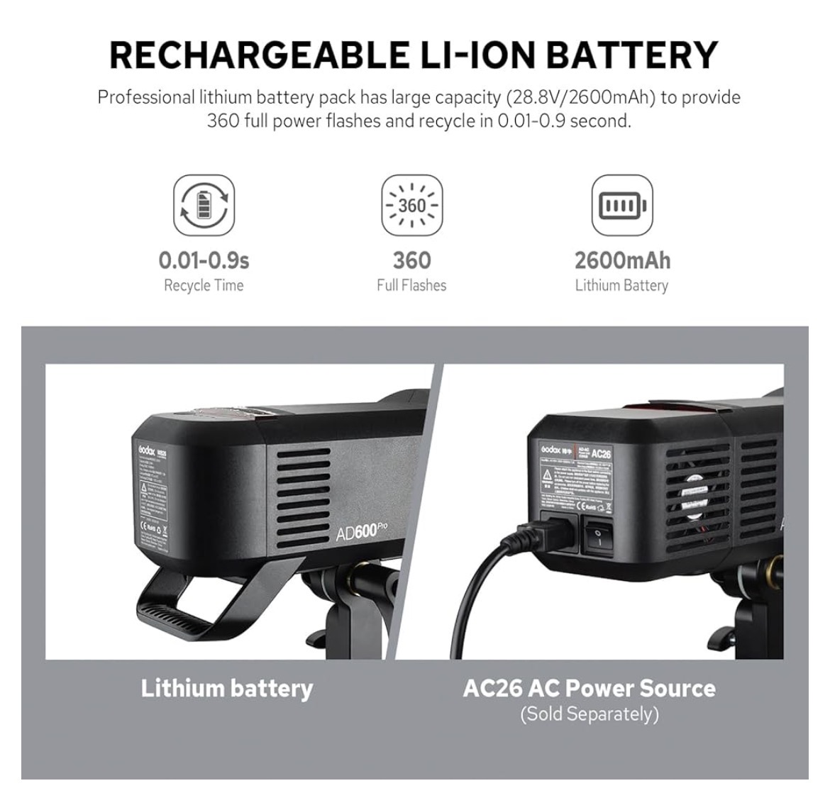 Godox AD600 Pro AD600Pro TTL Flash from Stuido