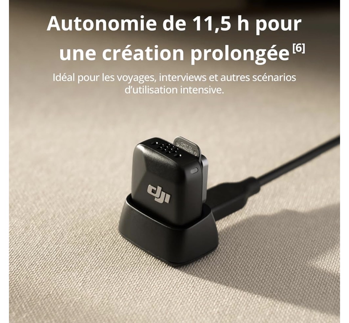 DJI Mic Mini (2 TX + 1 RX Mobile), Wireless Microphone