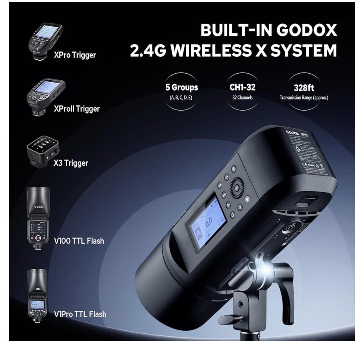 Godox AD600 Pro AD600Pro TTL Flash from Stuido