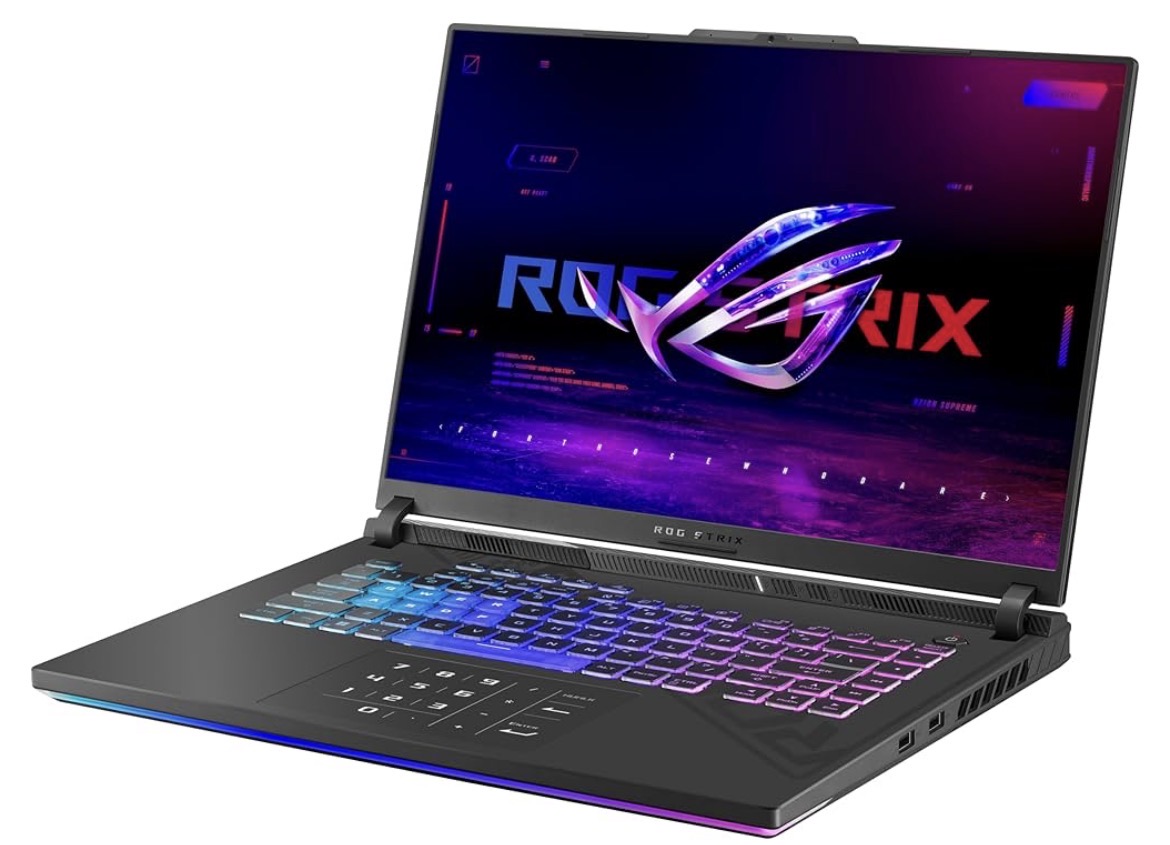ASUS ROG STRIX-G16-G614PR-RV080WEAN 16 Inch FHD Plus 165Hz Laptop (AMD R9-8940HX Processor, 16GB DDR5, 1TB PCIe 4.0