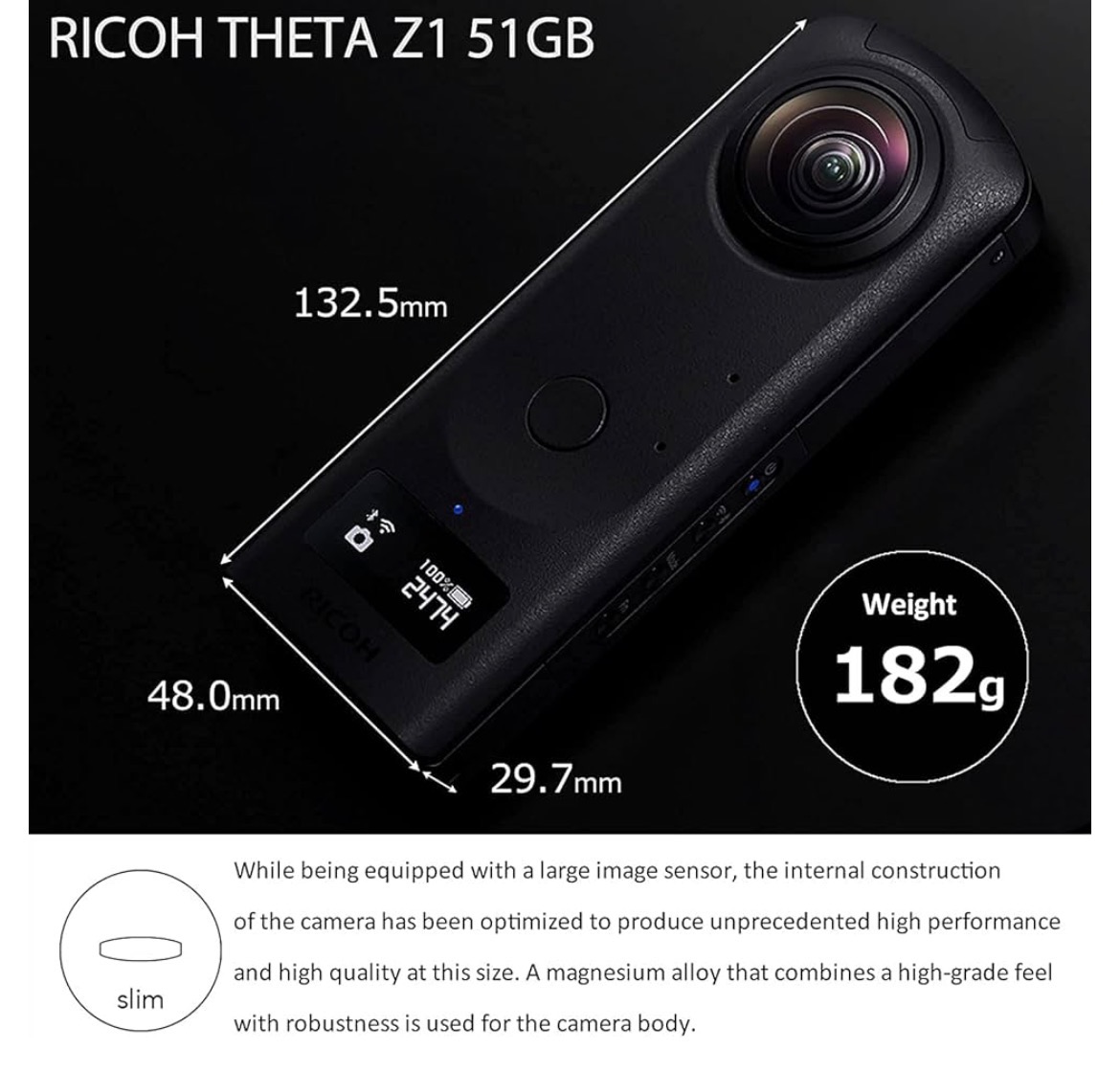 Ricoh Theta Z1 51GB Black