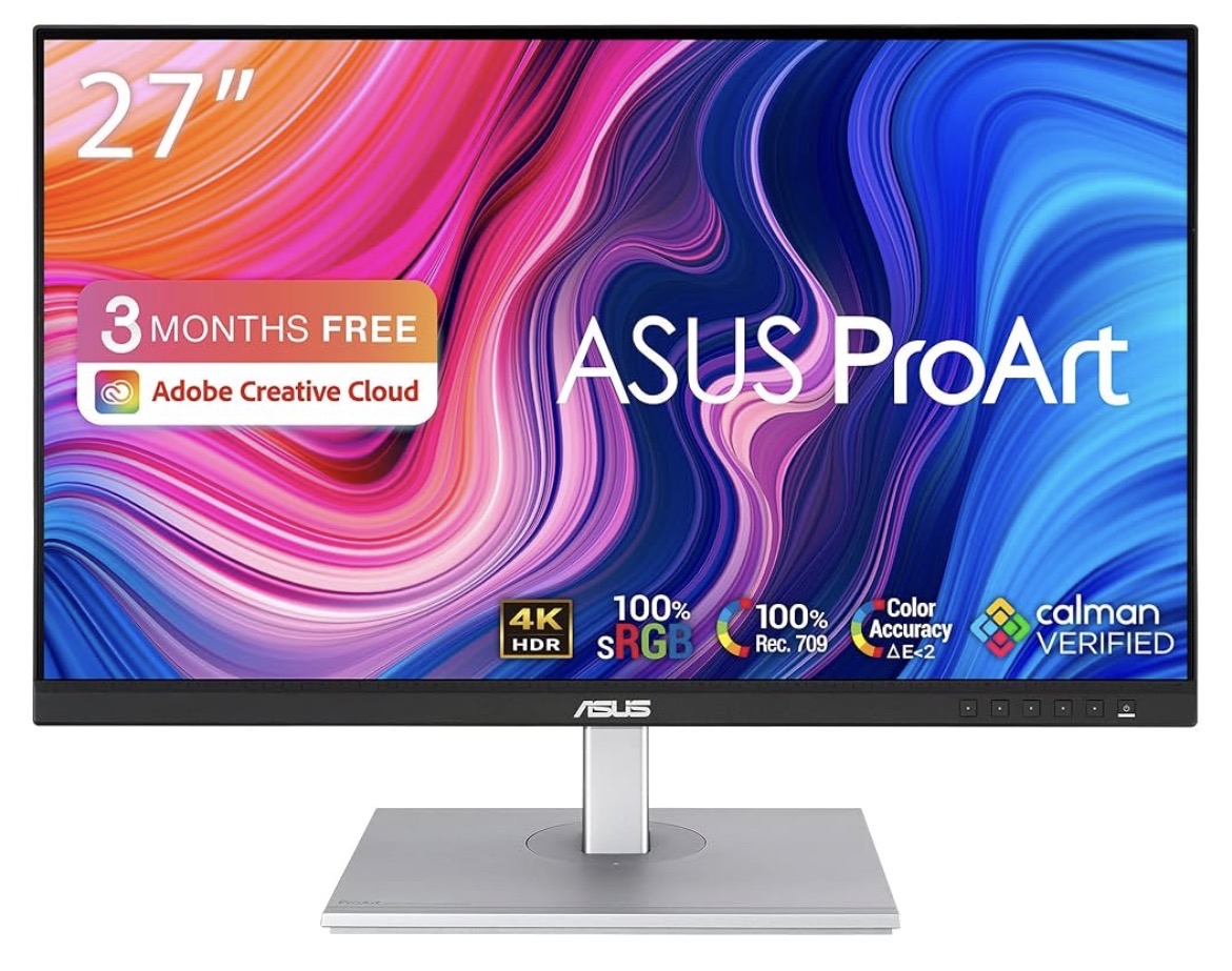 ASUS ProArt Display PA278QV – Professional Monitor 27'' IPS Panel,